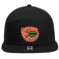 Mangshan Pit Viper Lunar New Year 7 Panel Mesh Trucker Snapback Hat