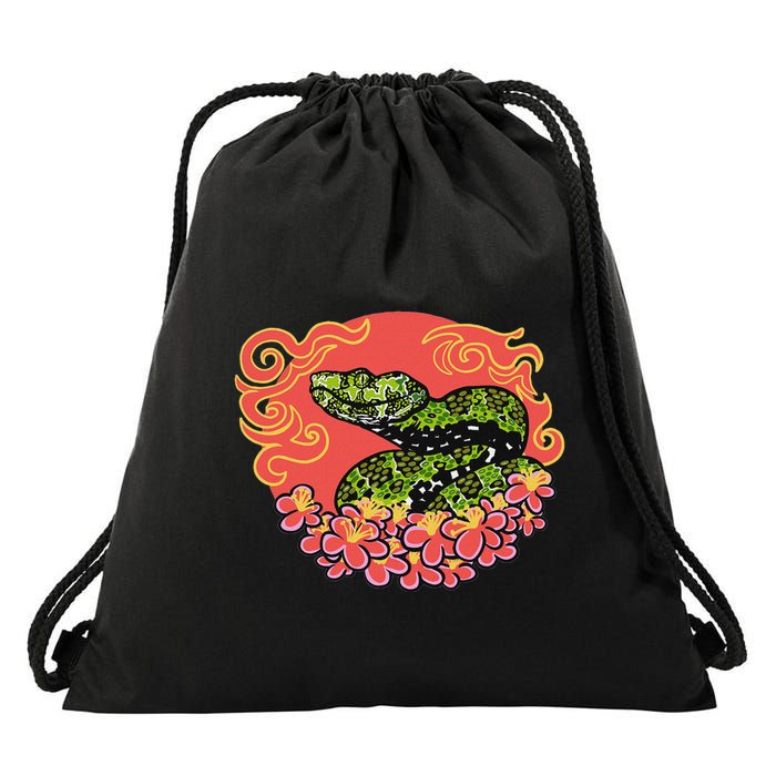 Mangshan Pit Viper Lunar New Year Drawstring Bag