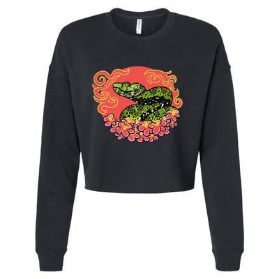 Mangshan Pit Viper Lunar New Year Cropped Pullover Crew
