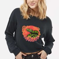 Mangshan Pit Viper Lunar New Year Cropped Pullover Crew