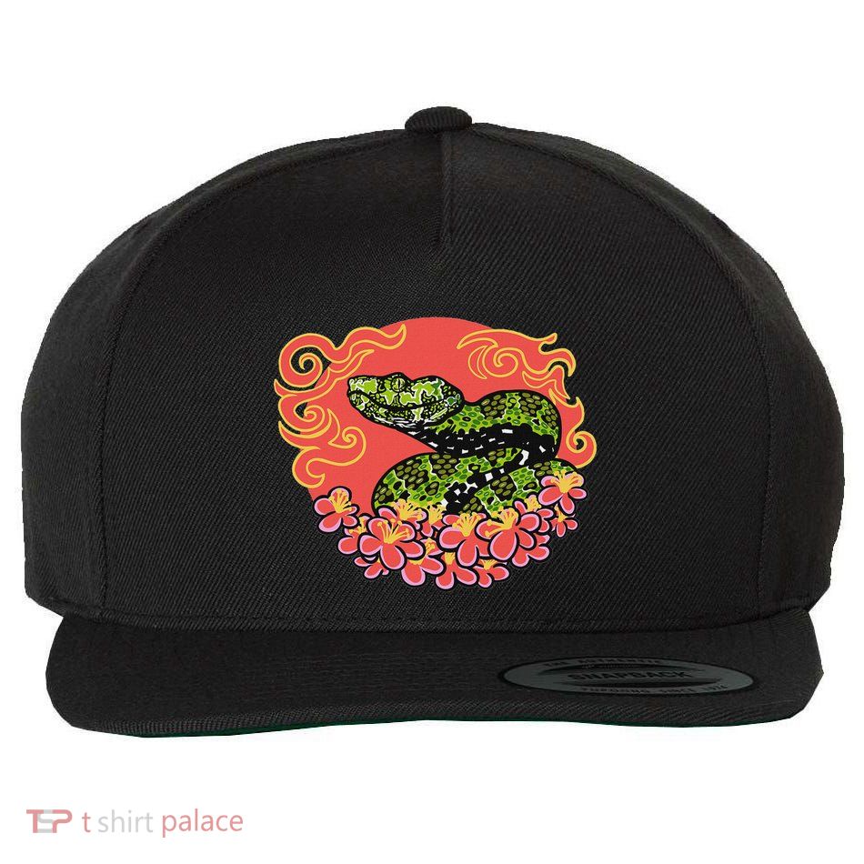 Mangshan Pit Viper Lunar New Year Wool Snapback Cap