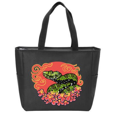 Mangshan Pit Viper Lunar New Year Zip Tote Bag