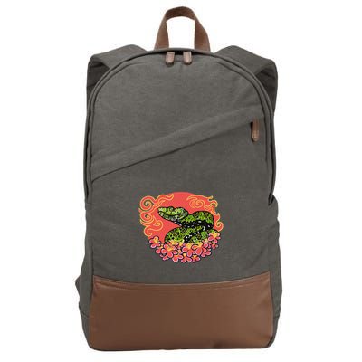 Mangshan Pit Viper Lunar New Year Cotton Canvas Backpack