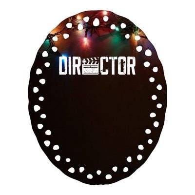 Movie Producer Video Production Filmmaker Film Director Ceramic Oval Ornament