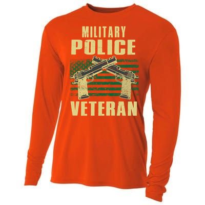 Military Police Veteran America Patriot Cop Military Veteran Great Gift Cooling Performance Long Sleeve Crew