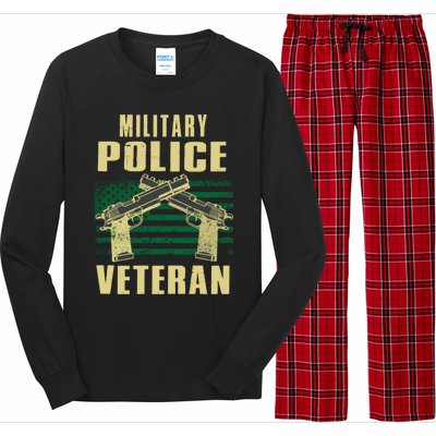 Military Police Veteran America Patriot Cop Military Veteran Great Gift Long Sleeve Pajama Set