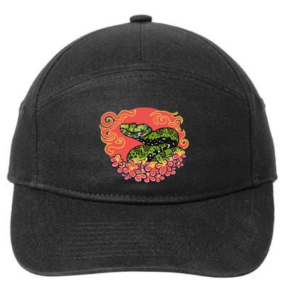 Mangshan Pit Viper Lunar New Year 7-Panel Snapback Hat