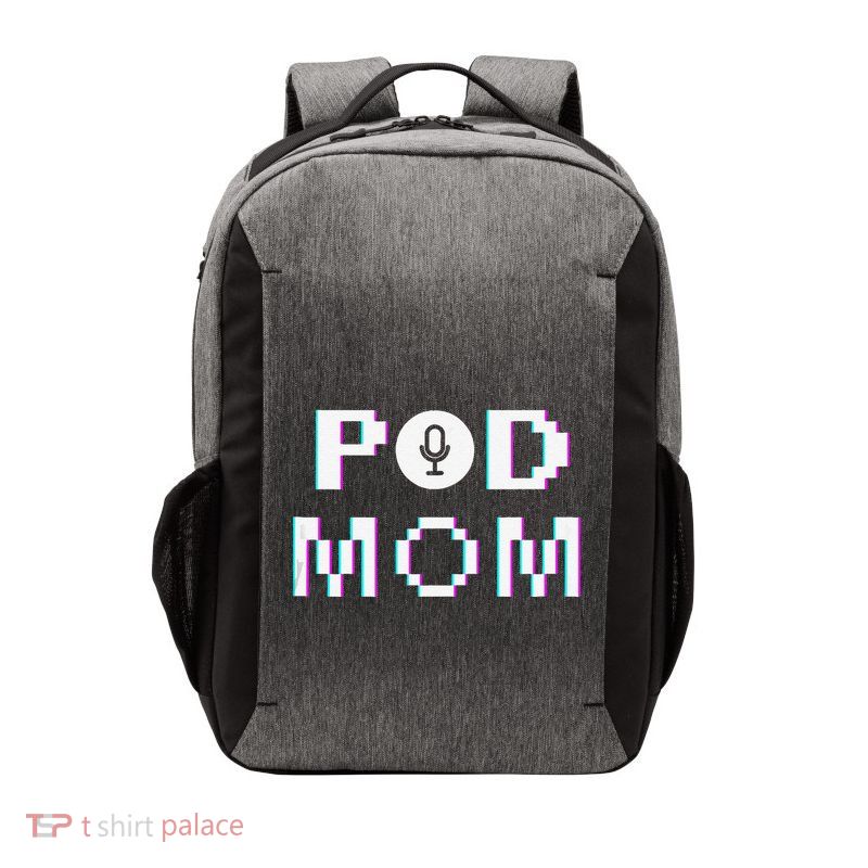 Mom Podcast Women Podcasting Pod Mom Podcast Host Gift Vector Backpack
