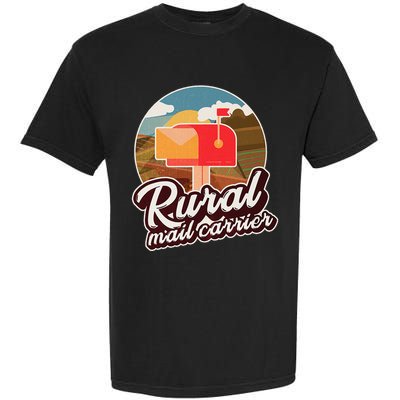 Mailman Postal Worker Post Office Rural Mail Carrier Garment-Dyed Heavyweight T-Shirt