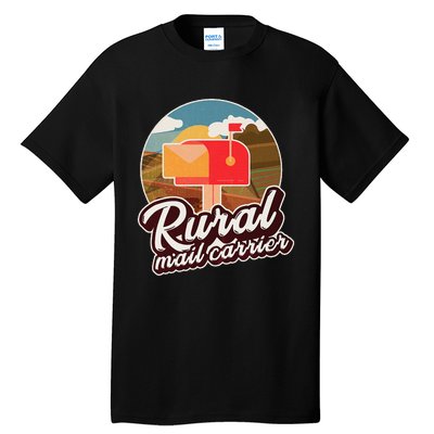 Mailman Postal Worker Post Office Rural Mail Carrier Tall T-Shirt