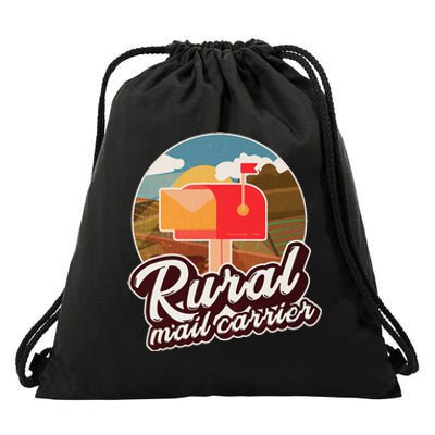 Mailman Postal Worker Post Office Rural Mail Carrier Drawstring Bag