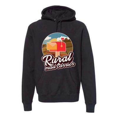 Mailman Postal Worker Post Office Rural Mail Carrier Premium Hoodie