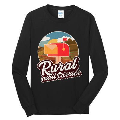 Mailman Postal Worker Post Office Rural Mail Carrier Tall Long Sleeve T-Shirt