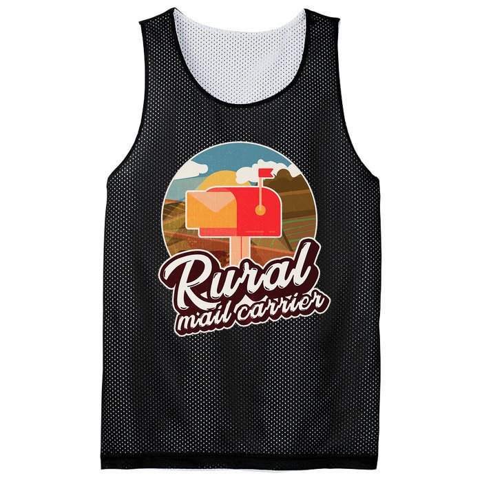 Mailman Postal Worker Post Office Rural Mail Carrier Mesh Reversible Basketball Jersey Tank