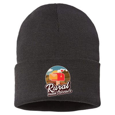 Mailman Postal Worker Post Office Rural Mail Carrier Sustainable Knit Beanie