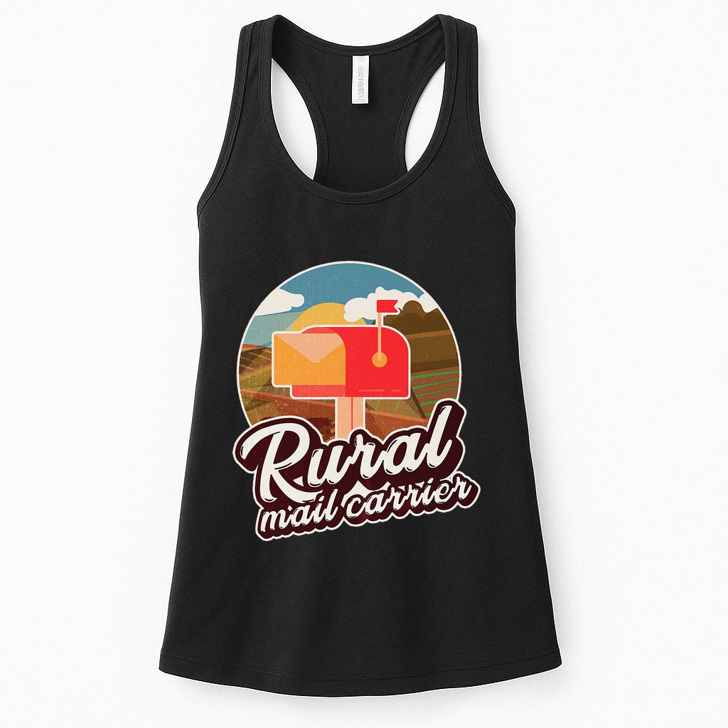 Mailman Postal Worker Post Office Rural Mail Carrier Womens Tank Top