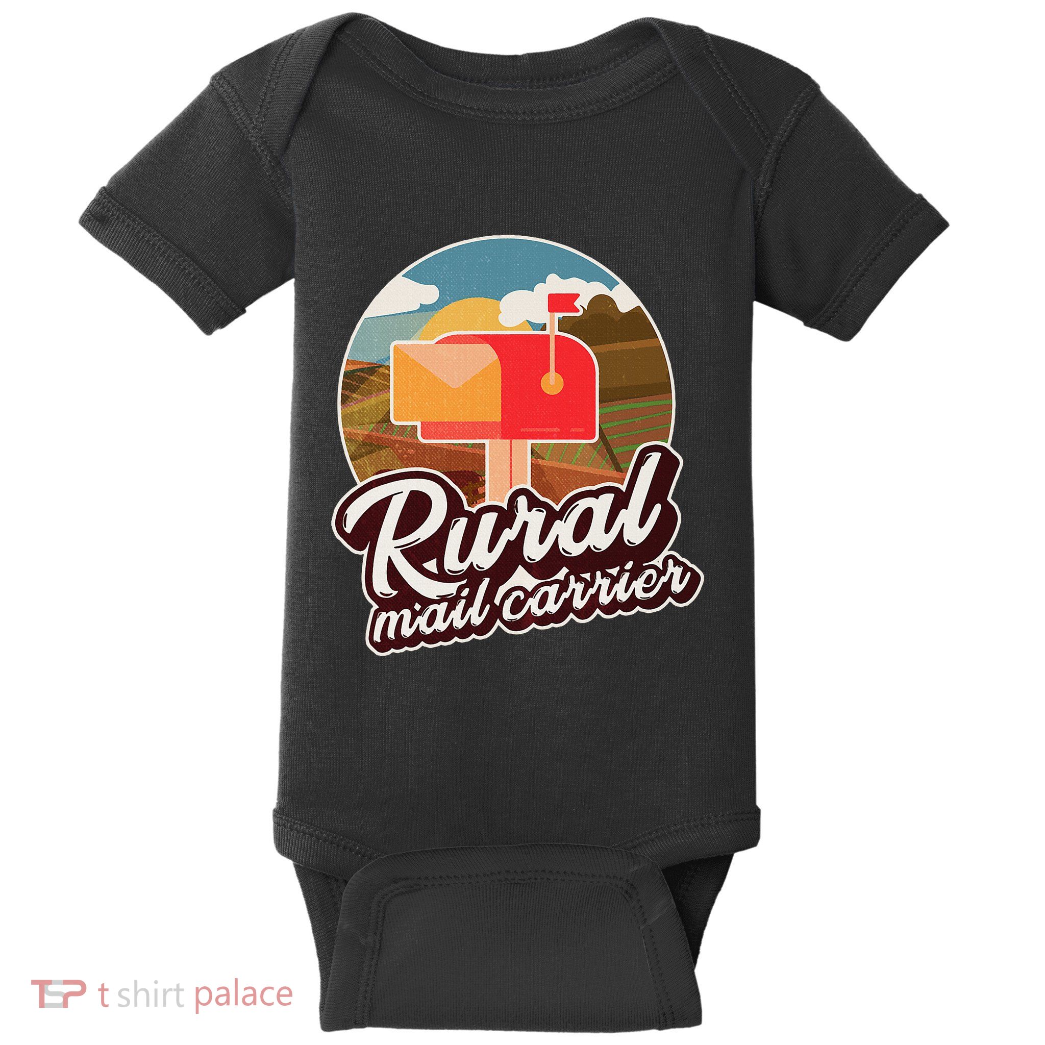 Mailman Postal Worker Post Office Rural Mail Carrier Baby Bodysuit