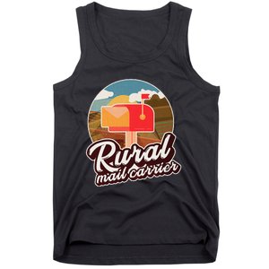 Mailman Postal Worker Post Office Rural Mail Carrier Tank Top