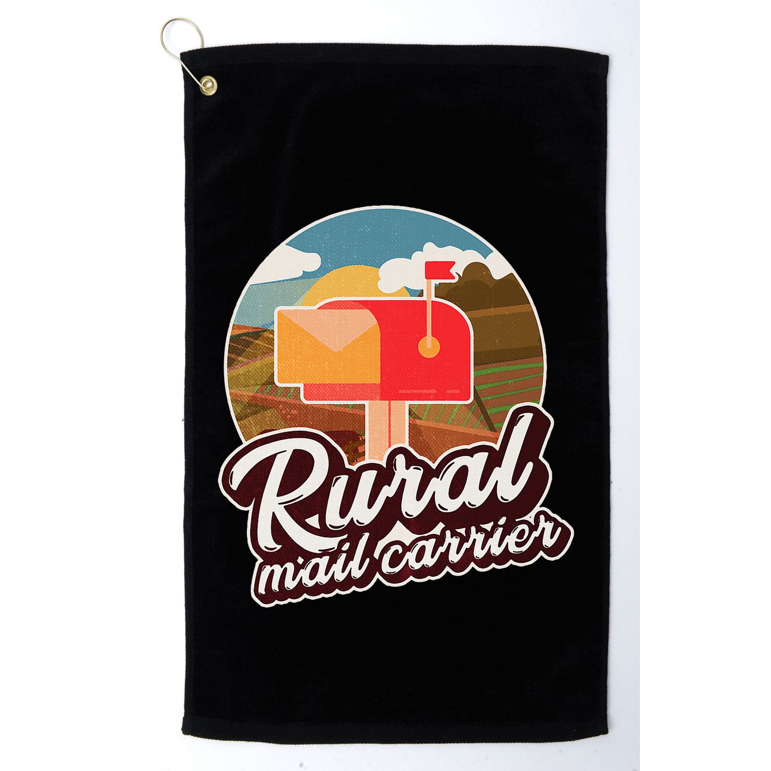 Mailman Postal Worker Post Office Rural Mail Carrier Golf Towel