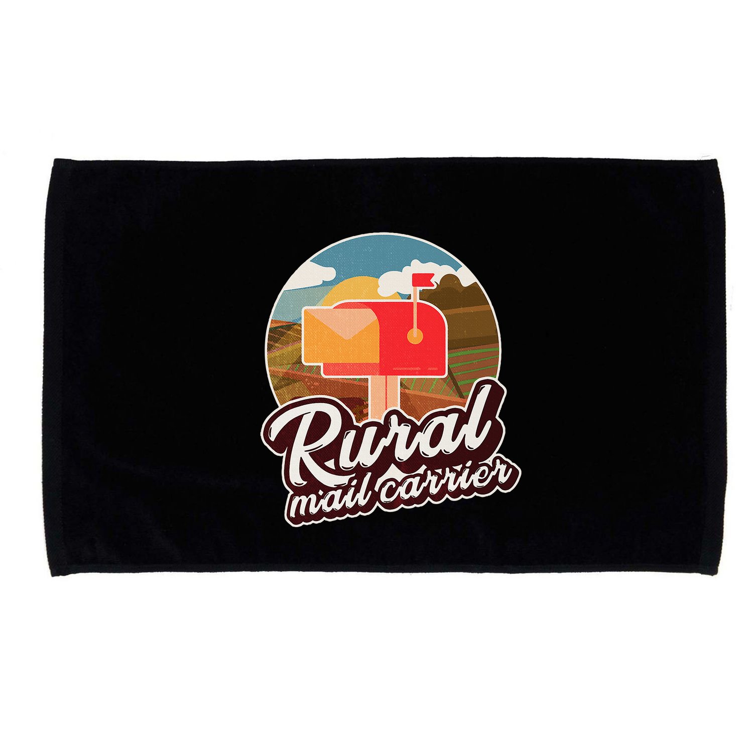 Mailman Postal Worker Post Office Rural Mail Carrier Microfiber Hand Towel