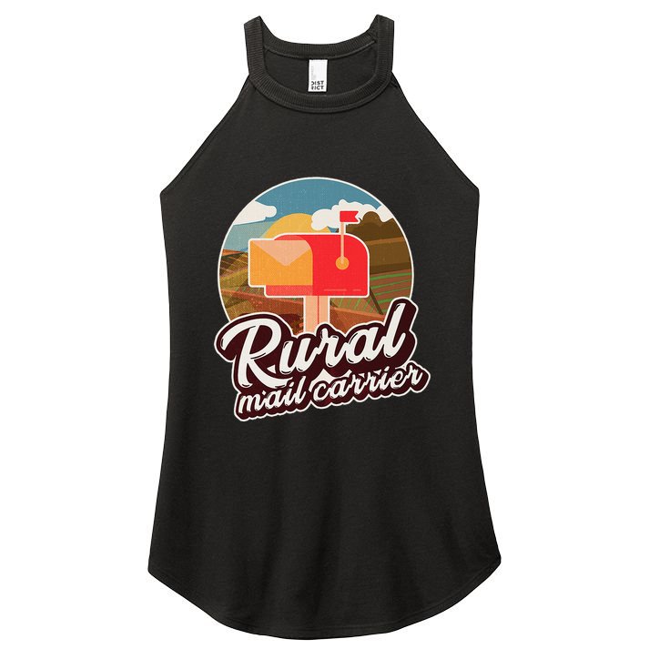 Mailman Postal Worker Post Office Rural Mail Carrier Women's Perfect Tri Rocker Tank