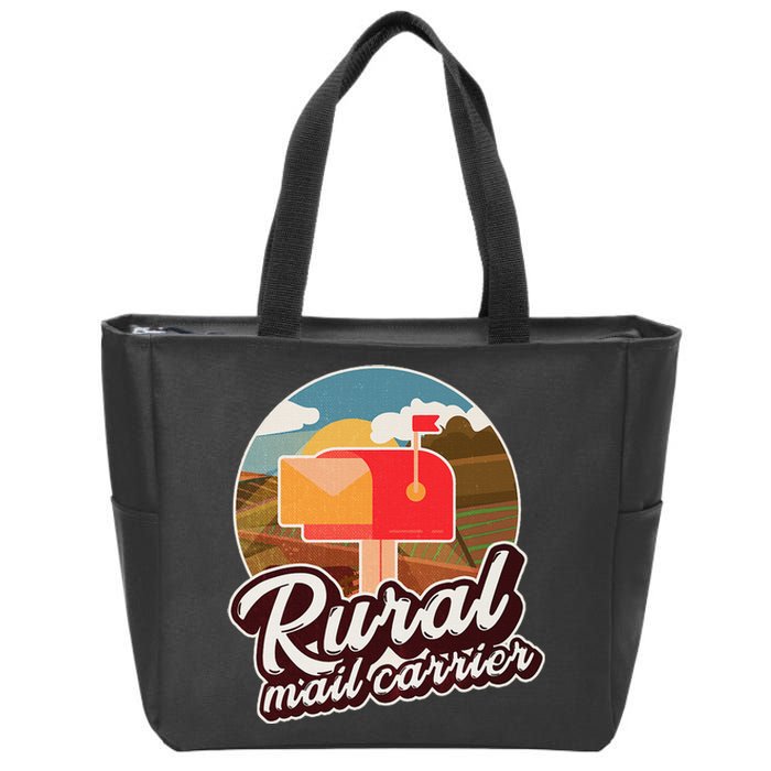 Mailman Postal Worker Post Office Rural Mail Carrier Zip Tote Bag