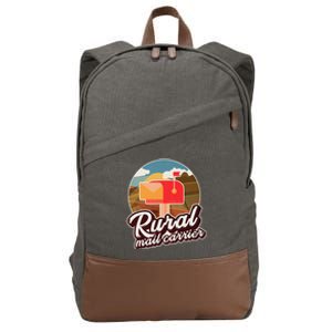 Mailman Postal Worker Post Office Rural Mail Carrier Cotton Canvas Backpack