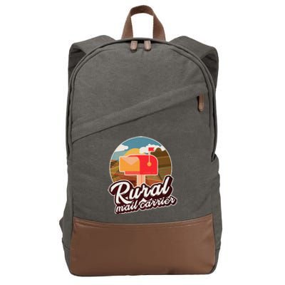 Mailman Postal Worker Post Office Rural Mail Carrier Cotton Canvas Backpack