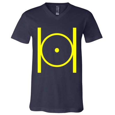 Masonic Point Within A Circle Mason Freemason V-Neck T-Shirt