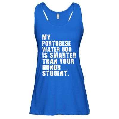 My Portugese Water Doggo Dog Is Smarter Adc096c Gift Ladies Essential Flowy Tank