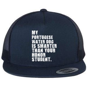 My Portugese Water Doggo Dog Is Smarter Adc096c Gift Flat Bill Trucker Hat