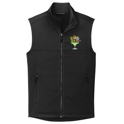 Macaw Parrots With Sombreros Cinco De Mayo Margarita Bird Collective Smooth Fleece Vest