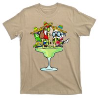 Macaw Parrots With Sombreros Cinco De Mayo Margarita Bird T-Shirt