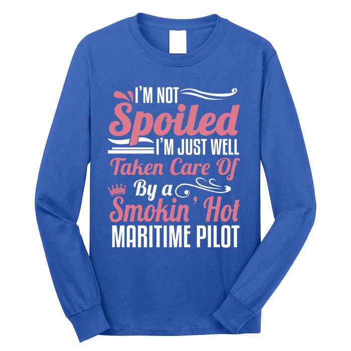 Maritime Pilot Wife Friend Gift Taken By A Gift Long Sleeve Shirt