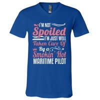 Maritime Pilot Wife Friend Gift Taken By A Gift V-Neck T-Shirt