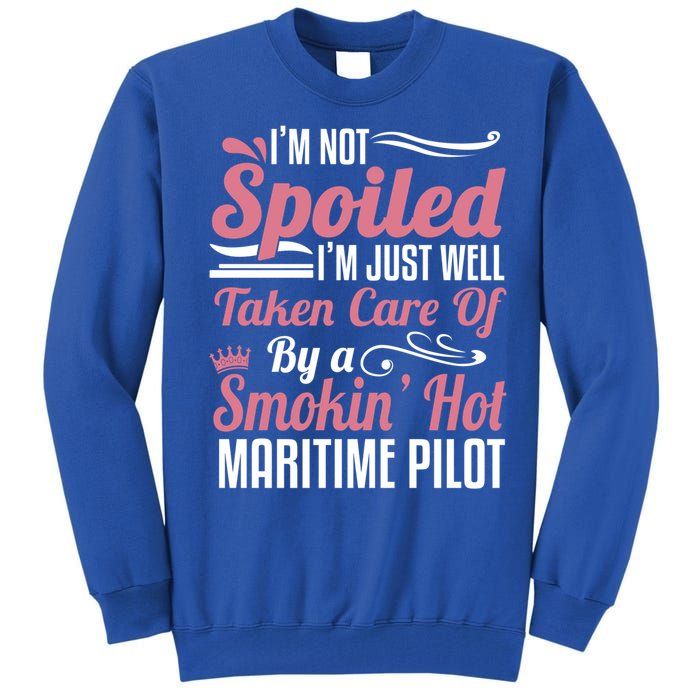 Maritime Pilot Wife Friend Gift Taken By A Gift Tall Sweatshirt