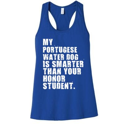 My Portugese Water Doggo Dog Is Smarter Adc096c Great Gift Women's Racerback Tank