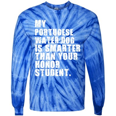 My Portugese Water Doggo Dog Is Smarter Adc096c Great Gift Tie-Dye Long Sleeve Shirt