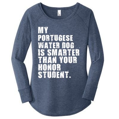 My Portugese Water Doggo Dog Is Smarter Adc096c Great Gift Women's Perfect Tri Tunic Long Sleeve Shirt