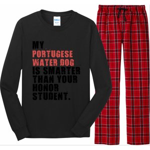 My Portugese Water Doggo Dog Is Smarter Adc096c Gift Long Sleeve Pajama Set