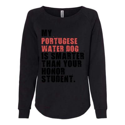 My Portugese Water Doggo Dog Is Smarter Adc096c Gift Womens California Wash Sweatshirt