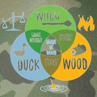 Monty Python Witch Duck Wood Legacy Tie Dye Trucker Hat