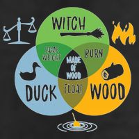 Monty Python Witch Duck Wood Trucker Hat