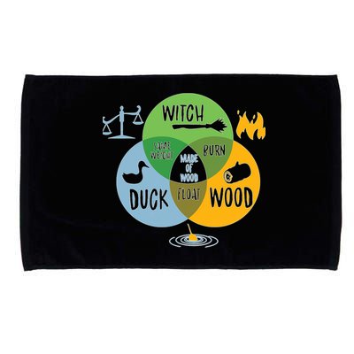 Monty Python Witch Duck Wood Microfiber Hand Towel