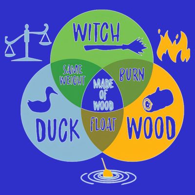 Monty Python Witch Duck Wood T-Shirt