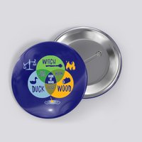 Monty Python Witch Duck Wood Button