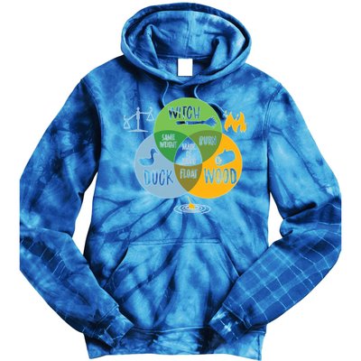 Monty Python Witch Duck Wood Tie Dye Hoodie