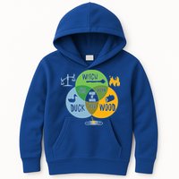 Monty Python Witch Duck Wood Kids Hoodie