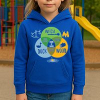 Monty Python Witch Duck Wood Kids Hoodie