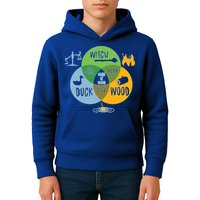 Monty Python Witch Duck Wood Kids Hoodie